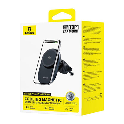 Bežični auto punjač Baseus PrimeTrip VC2 Pro, 25W, Crni C0013N00
