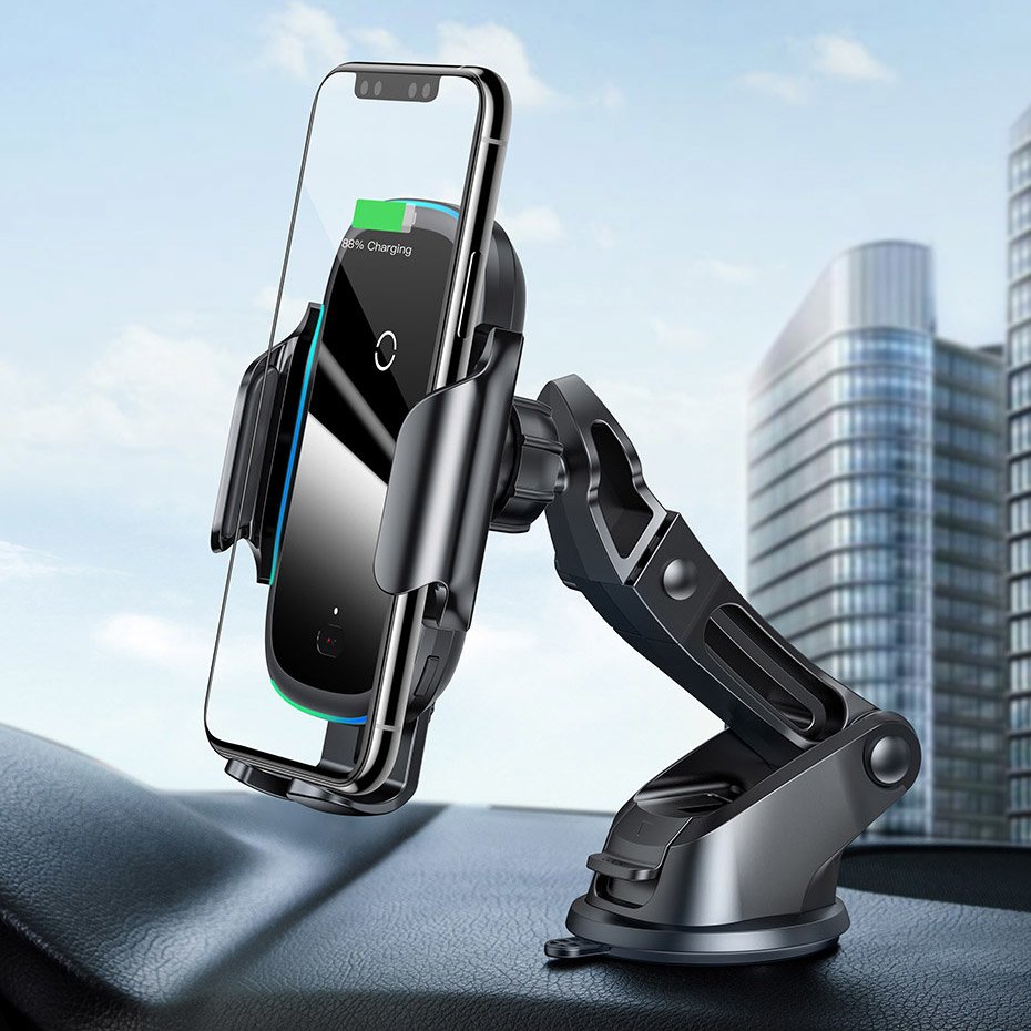 Wireless Car Charger Baseus Light Electric, 15W, 1.67A, Black WXHW03-01 