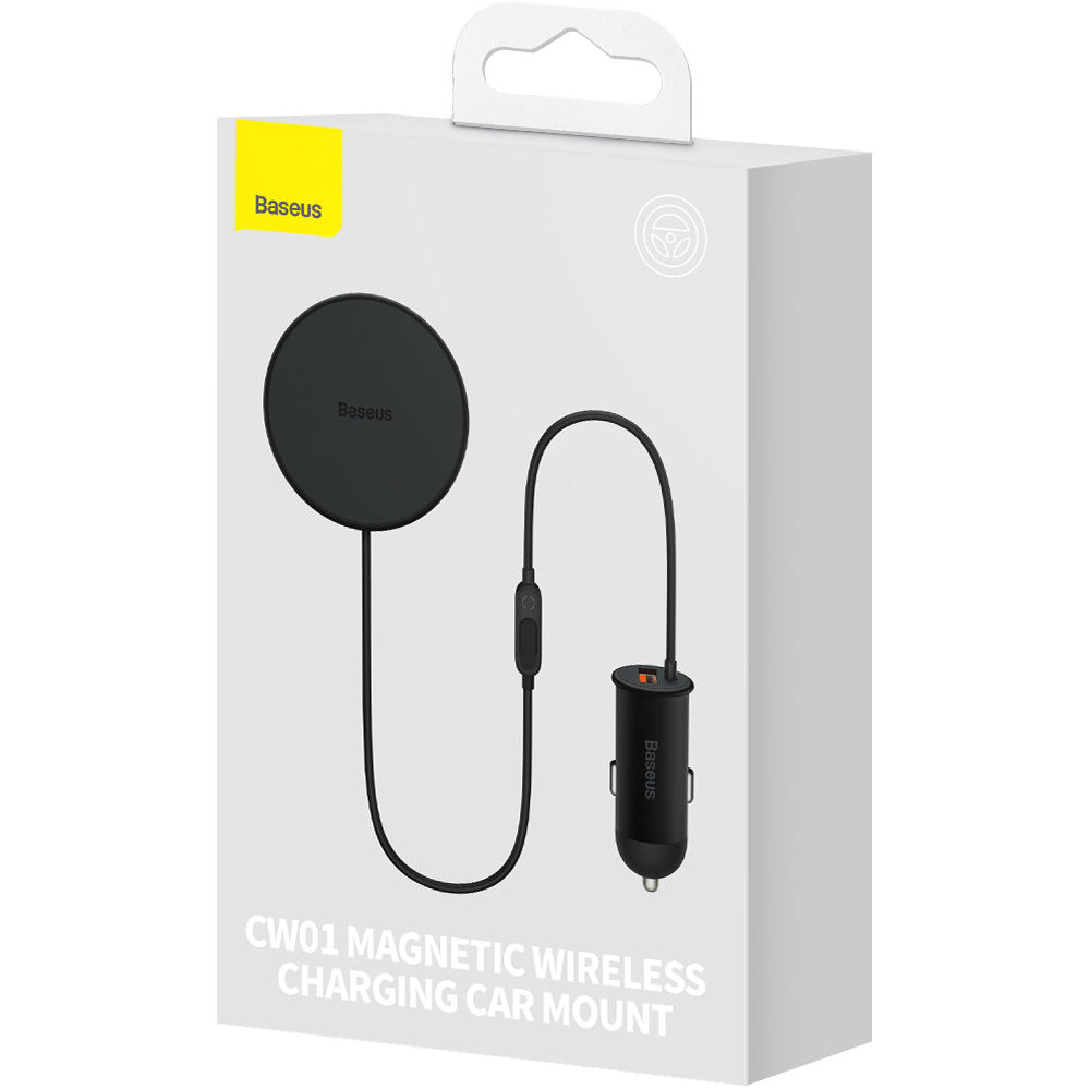 Bežični auto punjač Baseus CW01, 40W, 3A, Crni C40141000111-01