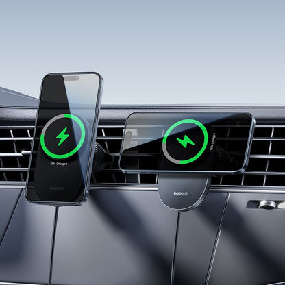 Bežični auto punjač Baseus PrimeTrip VC2 Pro, 25W, Crni C0013N00