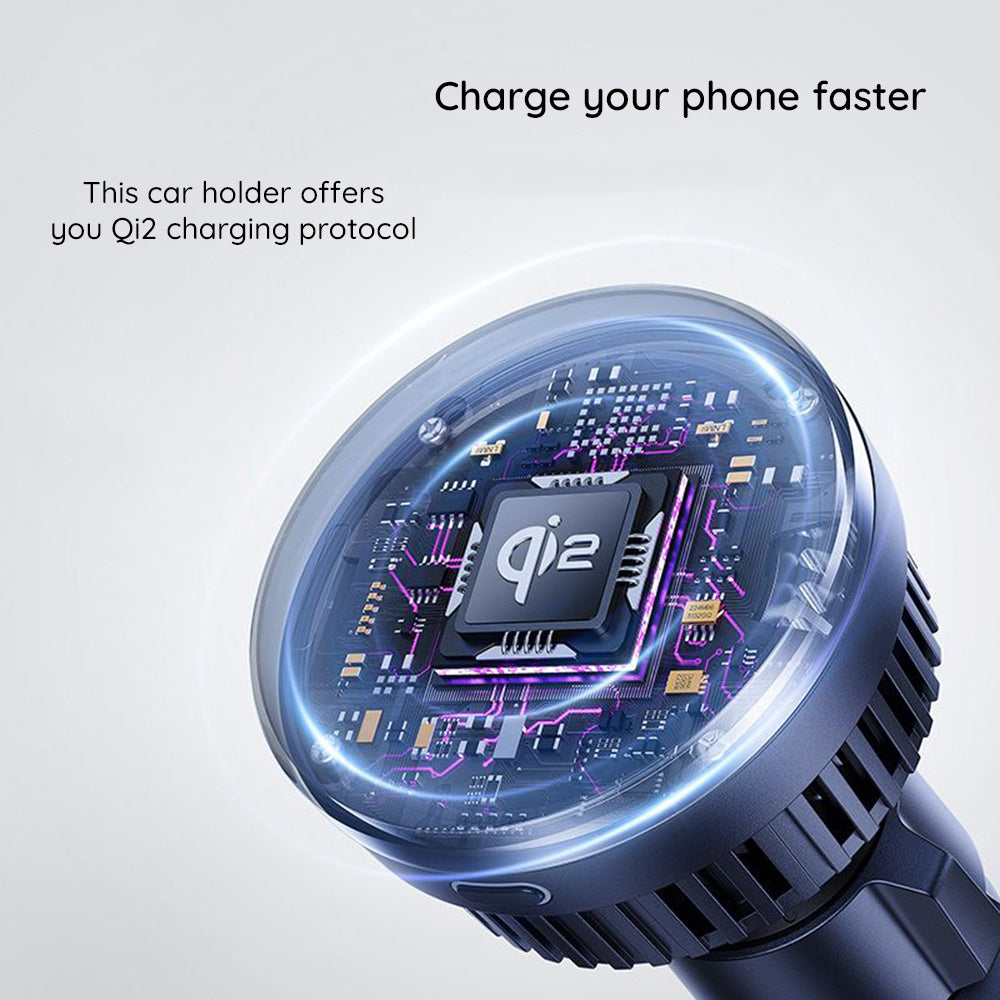 Bežični auto punjač Baseus MagPro, 15W, 1.67A, Crni C40164100121-01