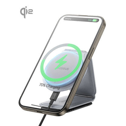 Incarcator Auto Wireless Baseus PrimeTrip C02, 15W, 1.67A, Sivi C40169003831-00