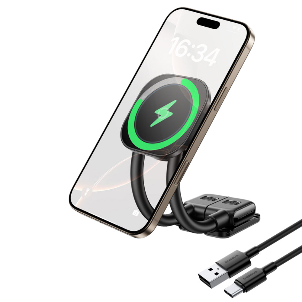 Bežični auto punjač Baseus PrimeTrip C03s Pro, 15W, 1.67A, Crni C0013803