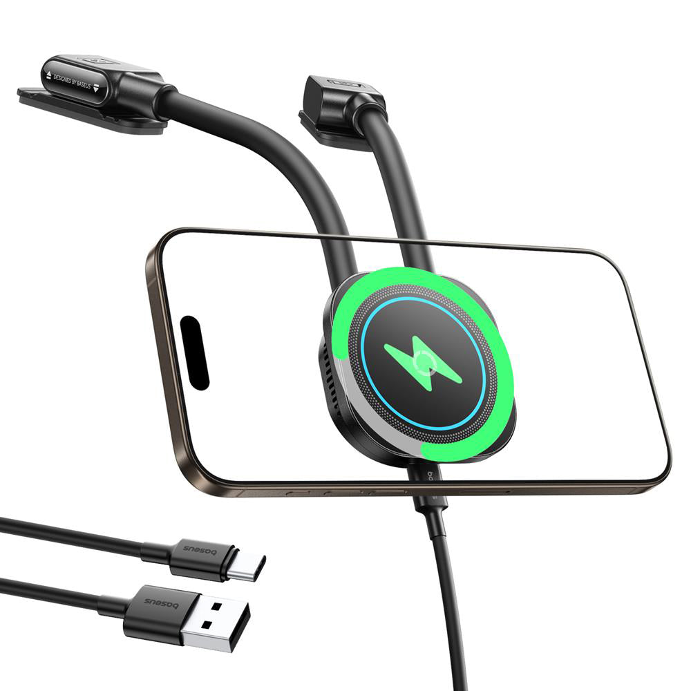 Bežični auto punjač Baseus PrimeTrip C03s Pro, 15W, 1.67A, Crni C0013803