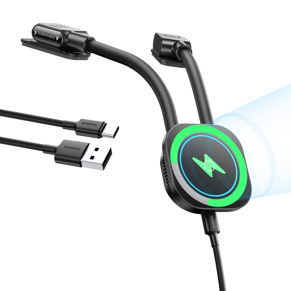 Bežični auto punjač Baseus PrimeTrip C03s Pro, 15W, 1.67A, Crni C0013803