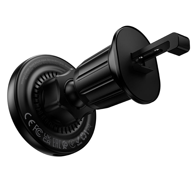 Auto bežični punjač Borofone BH224 Flash, 15W, 1.67A, Crni