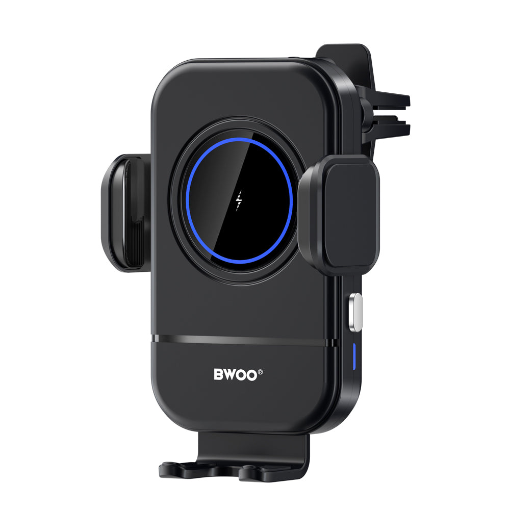 Bežični auto punjač BWOO ZJ137, 15W, 1.67A, Crna