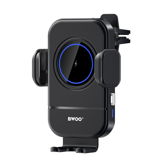 Bežični auto punjač BWOO ZJ137, 15W, 1.67A, Crna