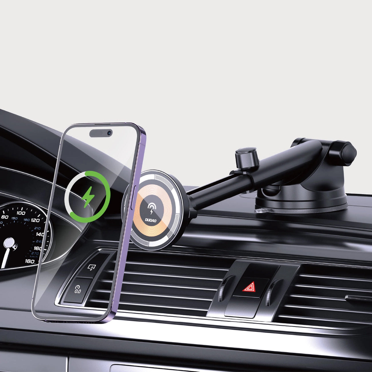 Wireless Car Charger Dudao F12MAX+, 15W, 1.67A, Black