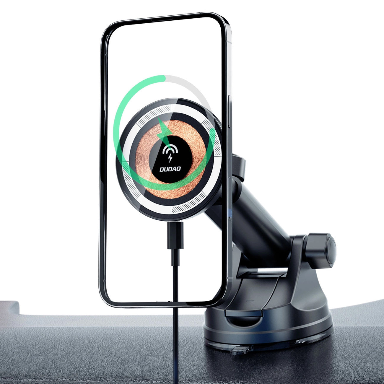 Wireless Car Charger Dudao F12MAX+, 15W, 1.67A, Black