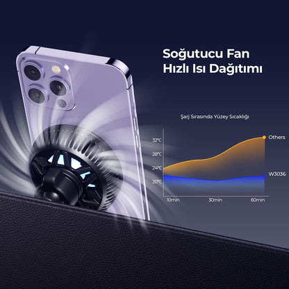 Bežični auto punjač HAVIT W3036, 15W, 1.67A, Crni