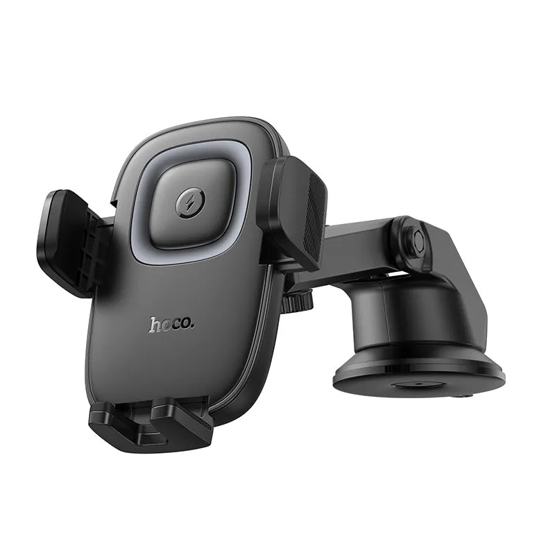 Bežični auto punjač HOCO HW32, 15W, 1.67A, Crni