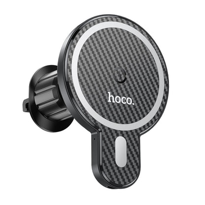 Bežični auto punjač HOCO CA85, 15W, 1.67A, Crni