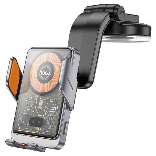 Bežični auto punjač HOCO HW8, 15W, 1.67A, Crni