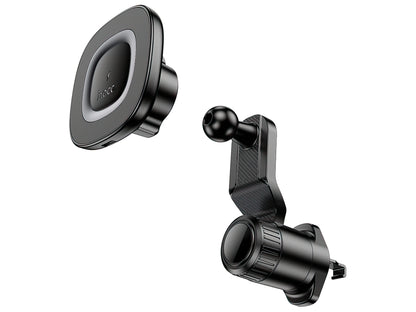 Auto punjač Wireless HOCO HW30, 15W, 1.67A, Crni