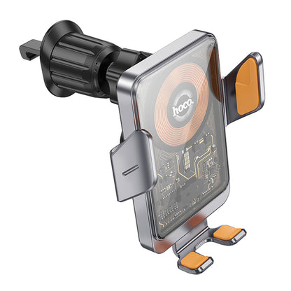 Bežični auto punjač HOCO HW7, 15W, 1.67A, Crni