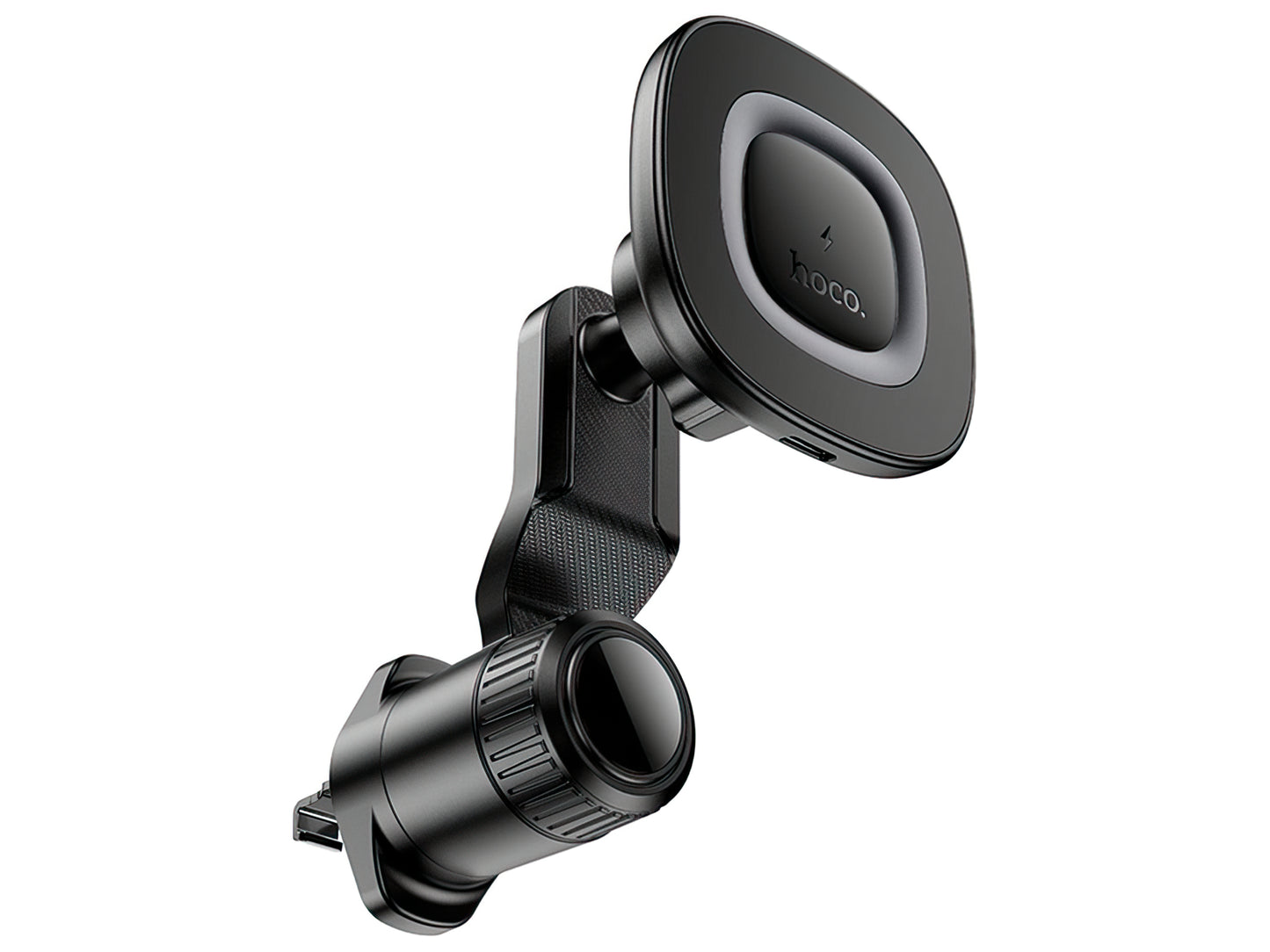 Auto punjač Wireless HOCO HW30, 15W, 1.67A, Crni