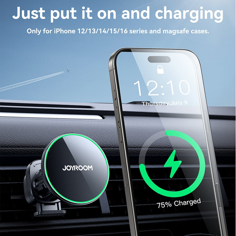 Auto punjač bez žica Joyroom JR-ZS412, 15W, 1.67A, Crni