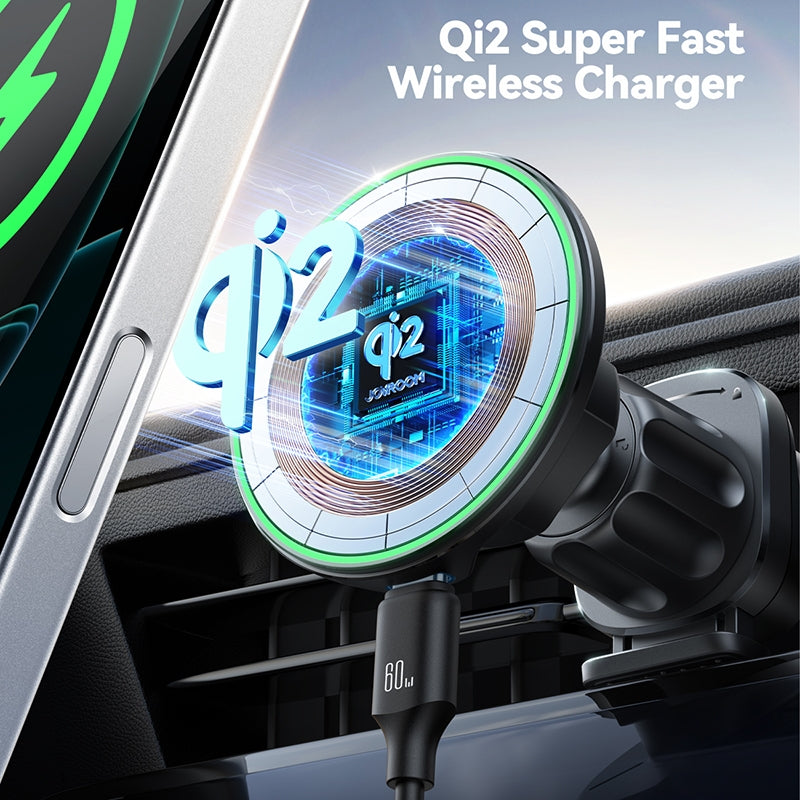 Auto punjač bez žica Joyroom JR-ZS412, 15W, 1.67A, Crni