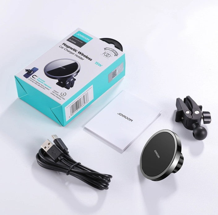 Bežični auto punjač Joyroom JR-ZS240 Air Vent, 15W, 1.67A, Crni