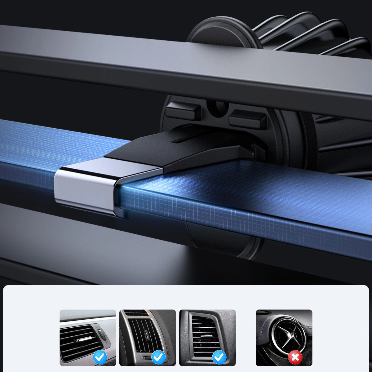 Bežični auto punjač Joyroom JR-ZS240 Pro, 15W, 1.67A, Crni