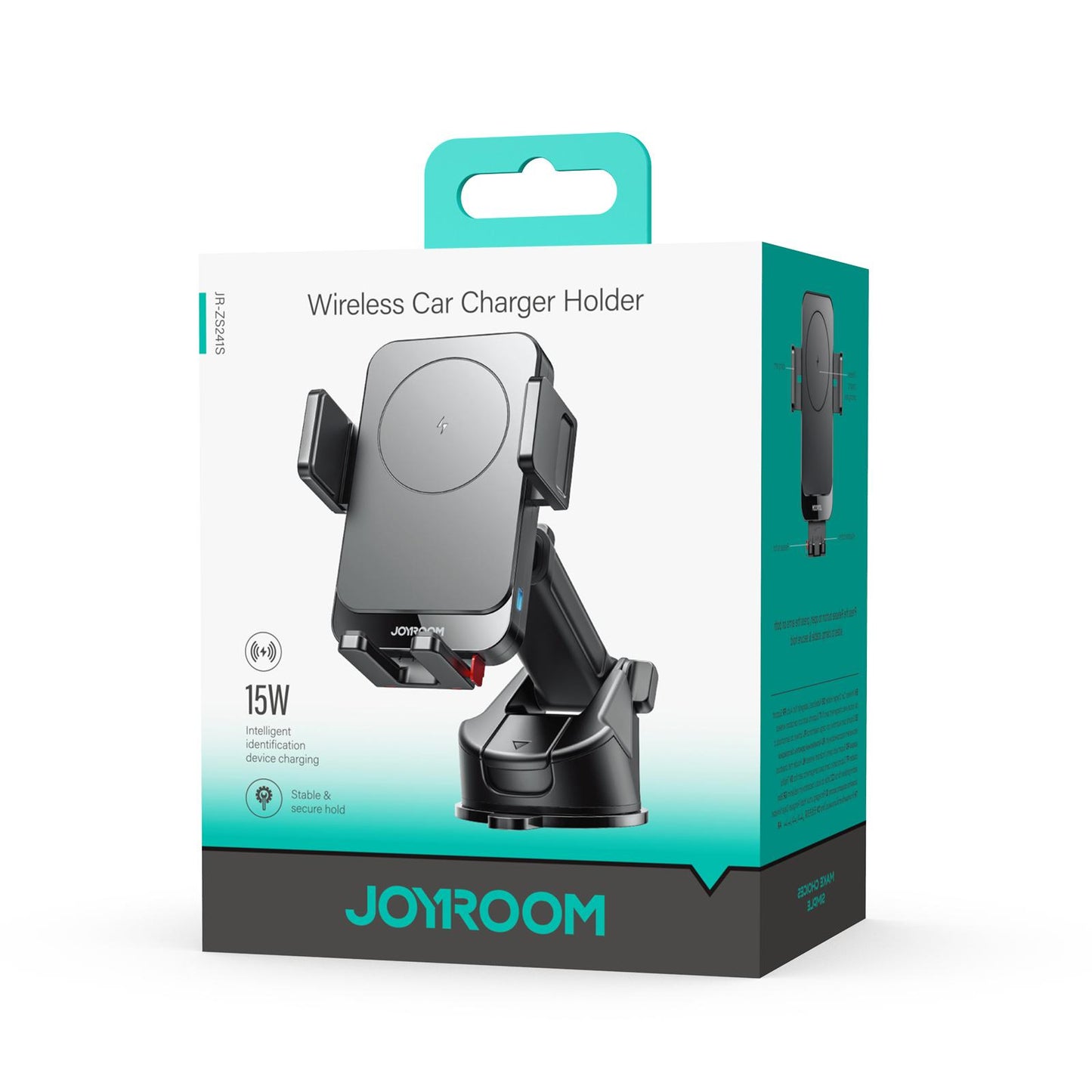 Bežični auto punjač Joyroom JR-ZS241S, 15W, 1.67A, Crni