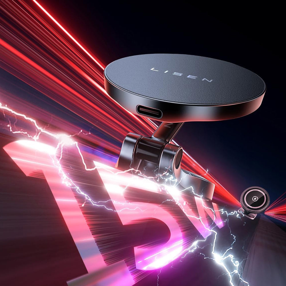 Incarcator Auto Wireless Lisen, 15W, 1.67A, Crni YL0223090006