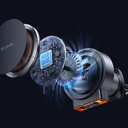 Auto punjač bez žice McDodo CH-0090, 15W, 1.67A, Crni