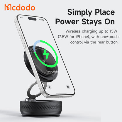 Bežični auto punjač McDodo CH-8610, 15W, 1.67A, Crni