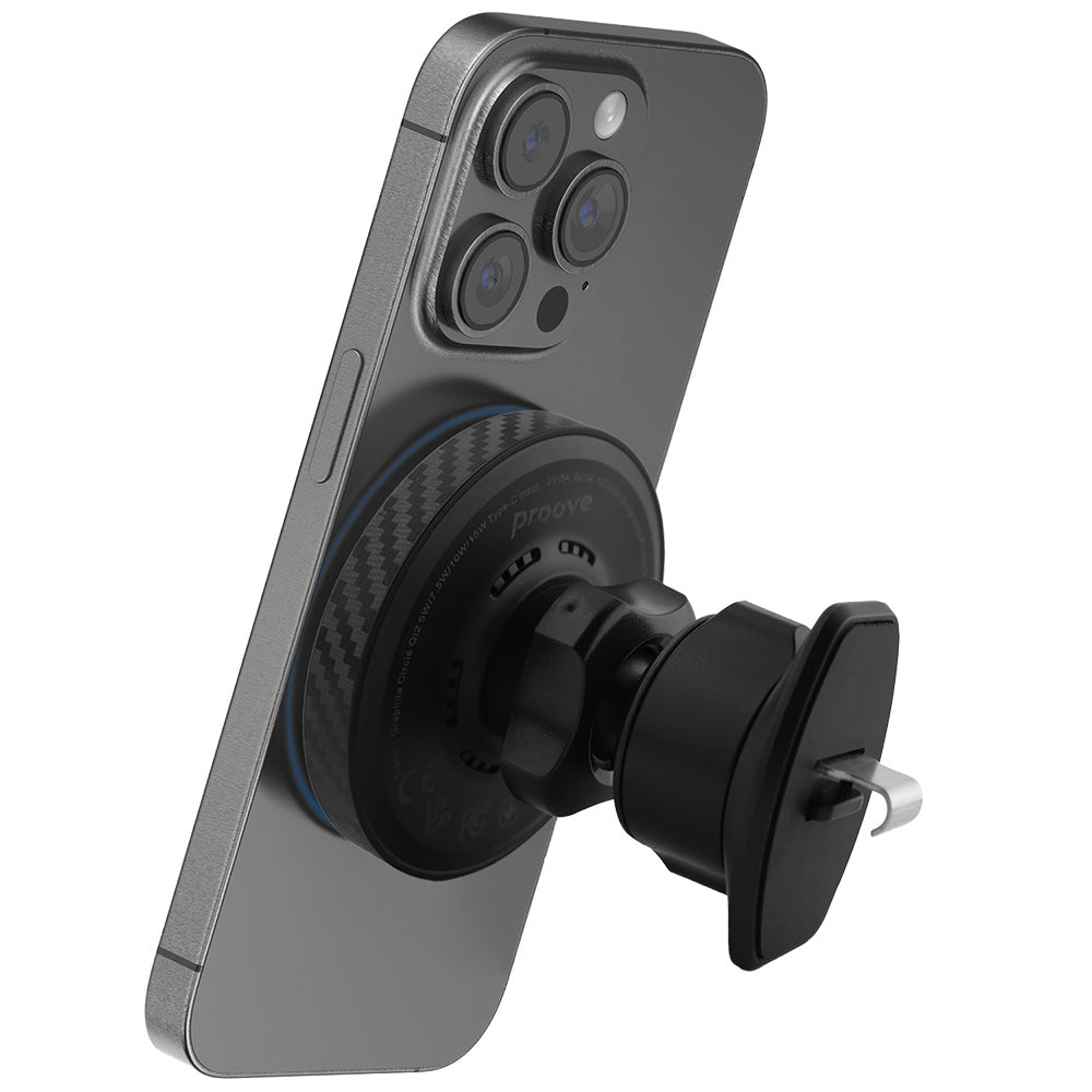 Bežični Auto Punjač Proove Graphite Circle, 15W, 1.67A, Crni WHGC15010001