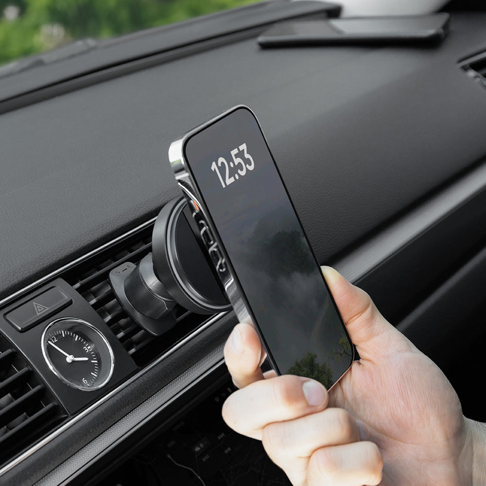 Incarcator Auto Wireless Proove Light Circle, 15W, 1.67A, Sivi WHLC15010002