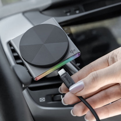 Incarcator Auto Wireless Proove Neostorm, 15W, 1.67A, Sivi WHNS15002003