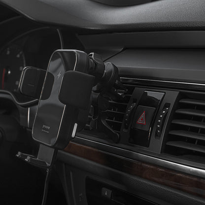 Incarcator Auto Wireless Proove Triple Clamp, 15W, 1.67A, Crni WHTC15010001