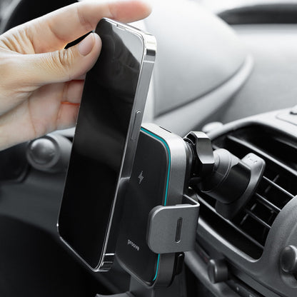 Incarcator Auto Wireless Proove Triple Clamp Pro, 15W, 1.67A, Sivi WHTP15010004