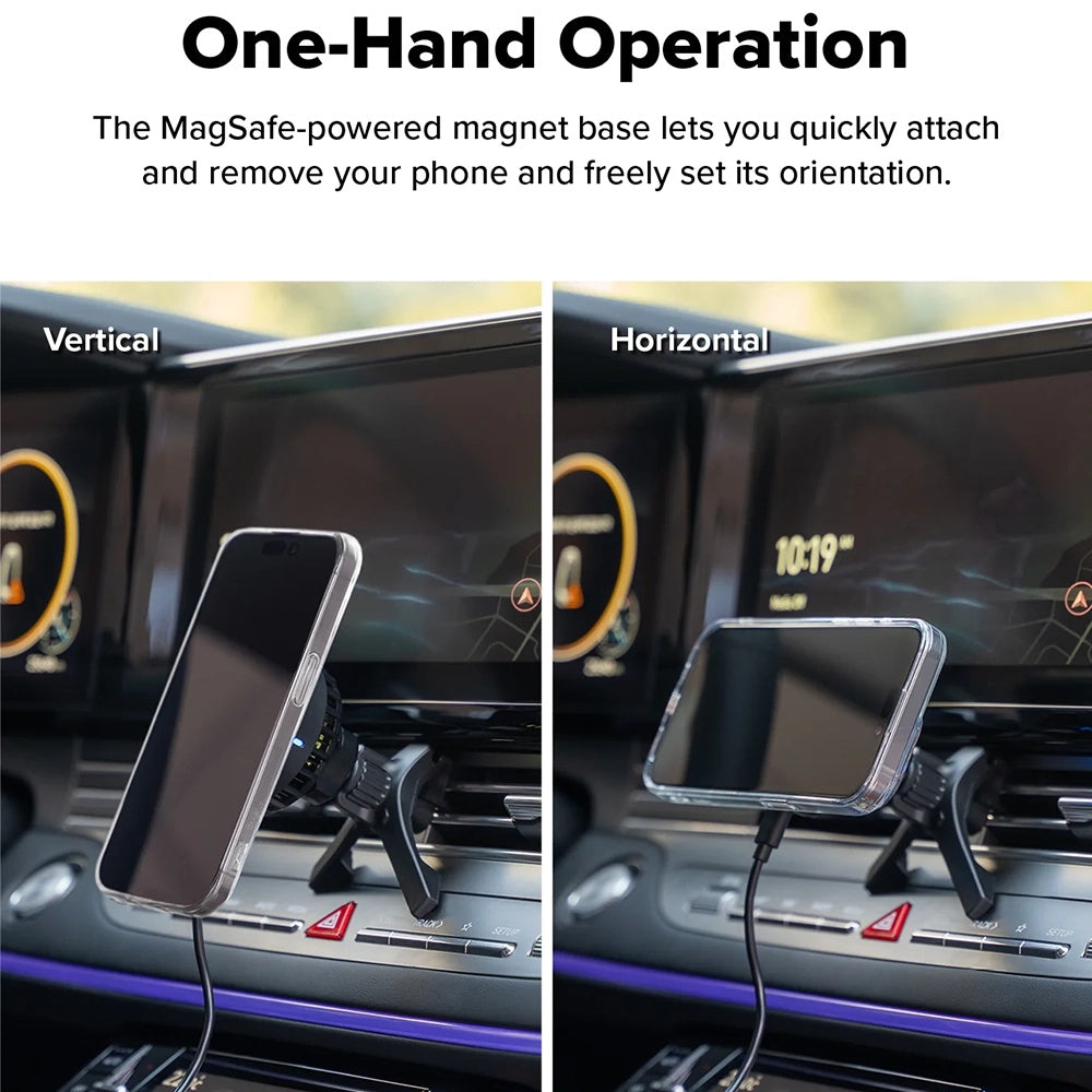 Bežični auto punjač Ringke, 15W, 1.67A, Crni