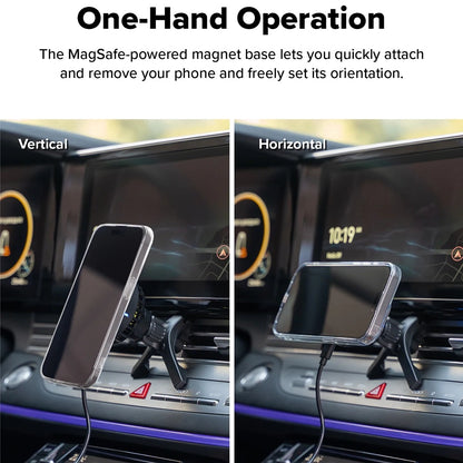 Bežični auto punjač Ringke, 15W, 1.67A, Crni