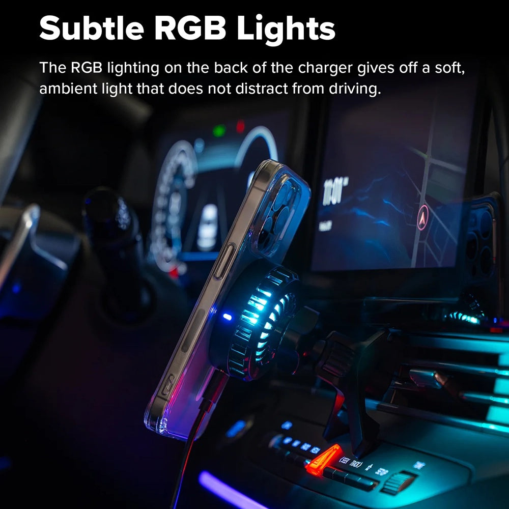 Bežični auto punjač Ringke, 15W, 1.67A, Crni