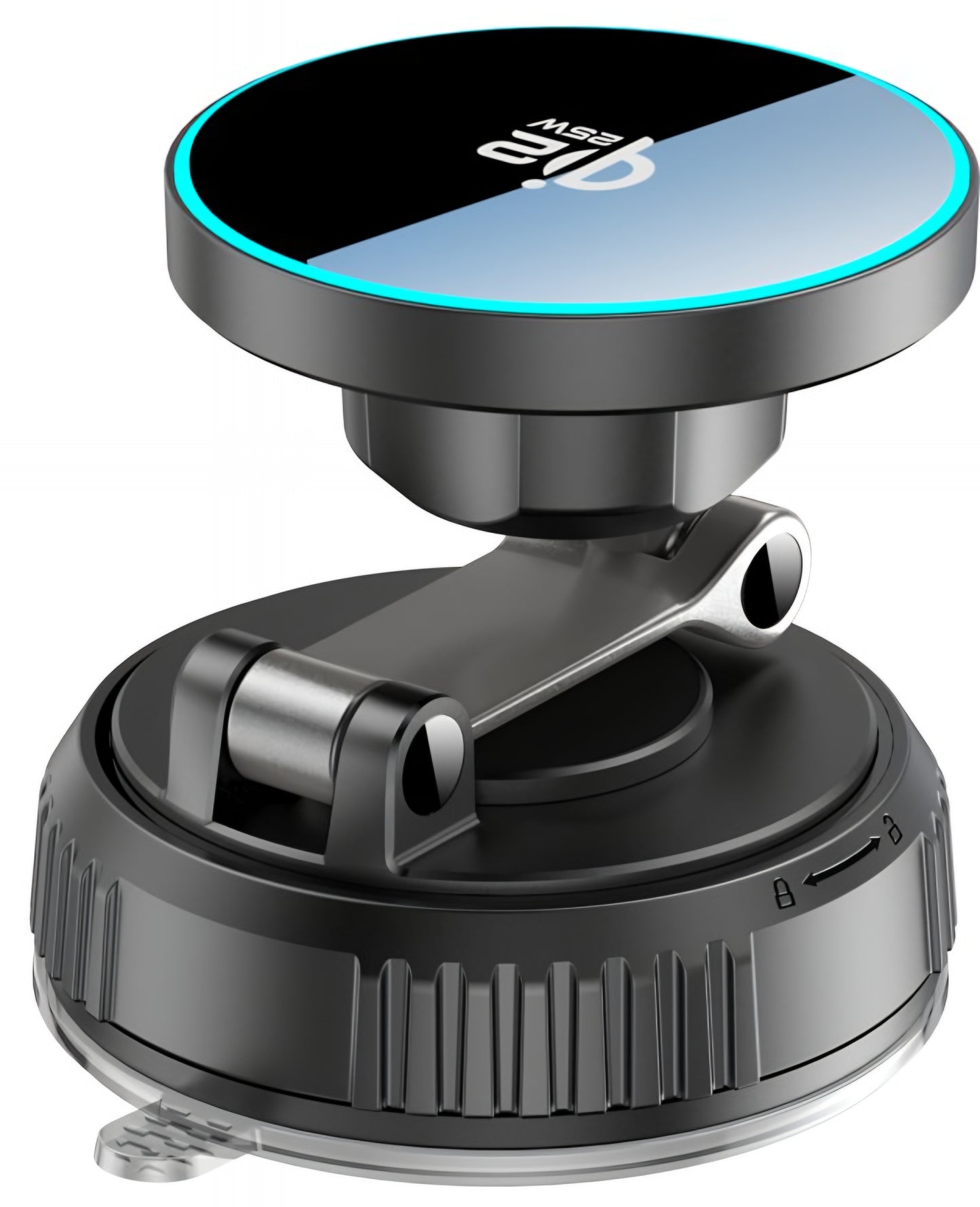 Bežični auto punjač Tech-Protect MM25W-V8, 25W, Crni