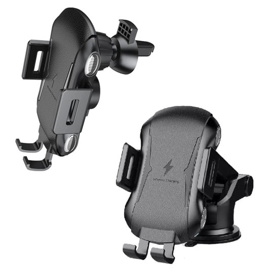 Auto punjač bez žica Techsuit CAPD032 Premium, 10W, 1.1A, Crni