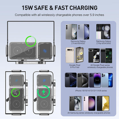 Auto punjač Techsuit SW1 ModoDock, 15W, 1.67A, Crni