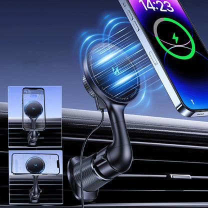 Bežični auto punjač WZK WCT5-6S4Y, 15W, 1.67A, Crni