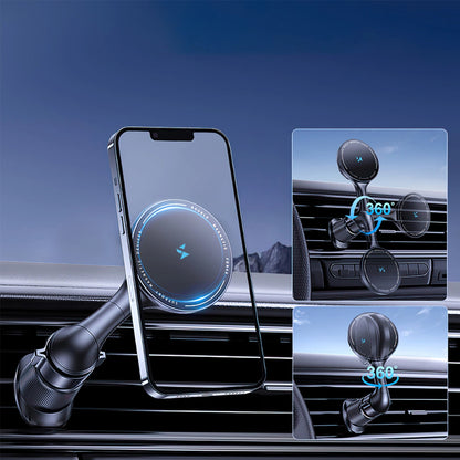 Bežični auto punjač WZK WCT5-6S4Y, 15W, 1.67A, Crni