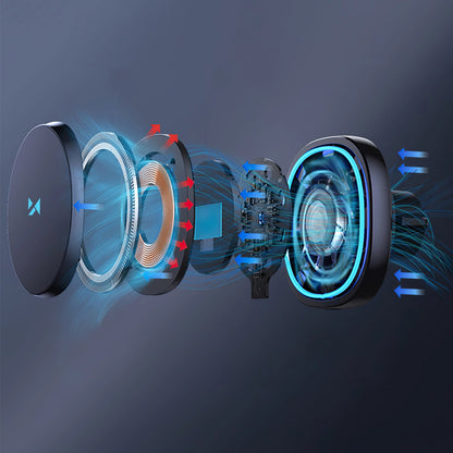 Bežični auto punjač WZK WCT5-Q6S2Y, 15W, 1.67A, Crni