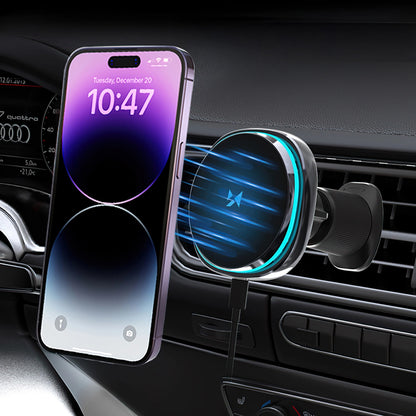 Bežični auto punjač WZK WCT5-Q6S2Y, 15W, 1.67A, Crni