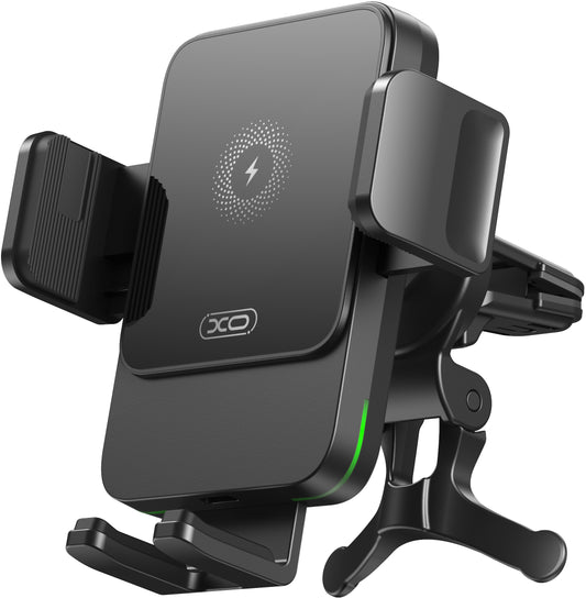 Bežični auto punjač XO Design WX041 Vent, 15W, 1.67A, Crni