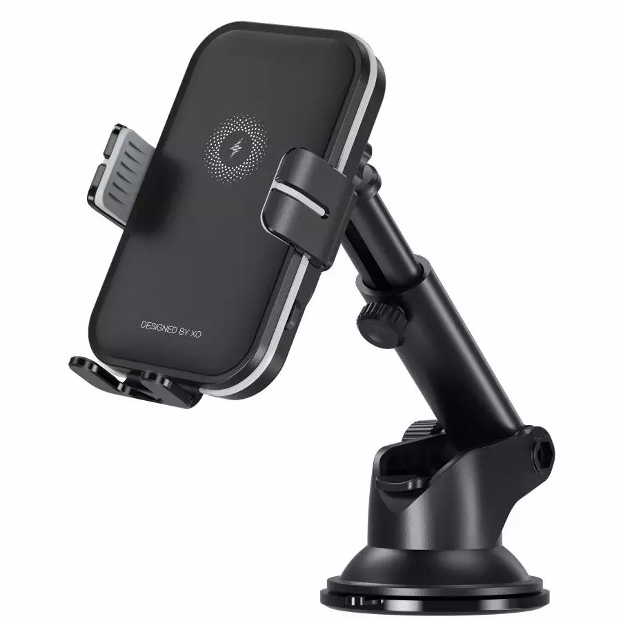 Bežični auto punjač XO Design WX027, 15W, 1.67A, Crni