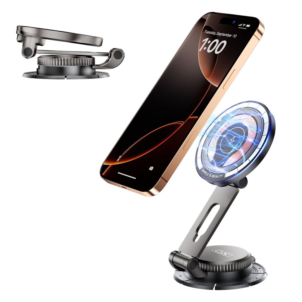 Bežični auto punjač XO Design CX036, 15W, 1.67A, Crni