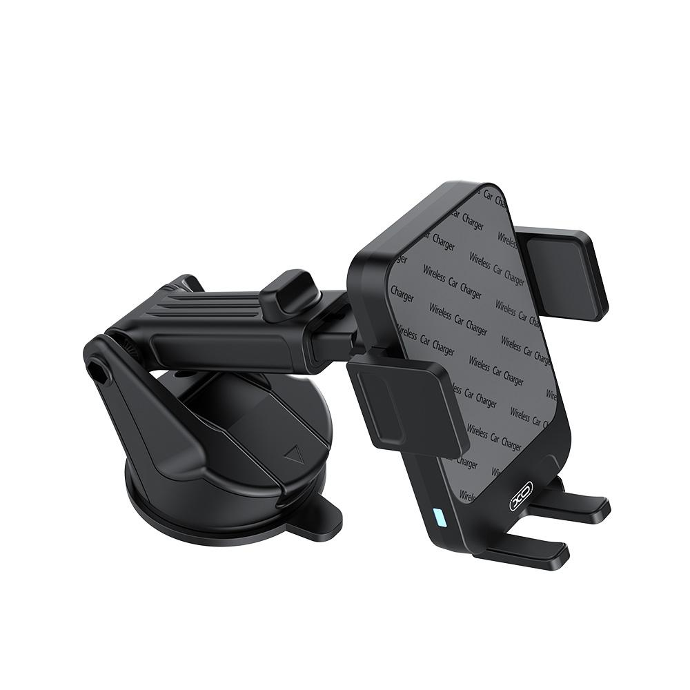 Bežični auto punjač XO Design WX043, 15W, 1.67A, Crni