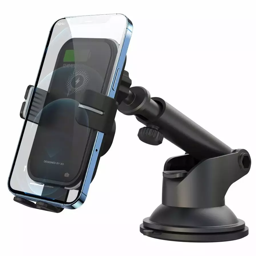 Bežični auto punjač XO Design WX027, 15W, 1.67A, Crni