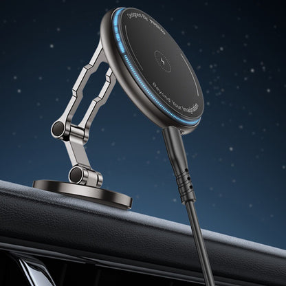 Auto punjač Wireless Yesido C306, 15W, 1.67A, Crni